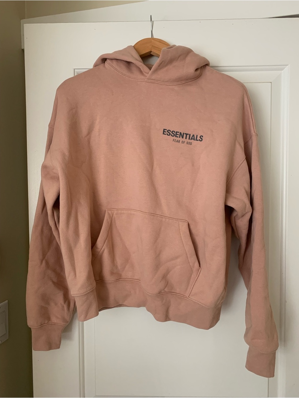 Fear of God Essentials Men's Dusty Pink Pullover Hoodie
